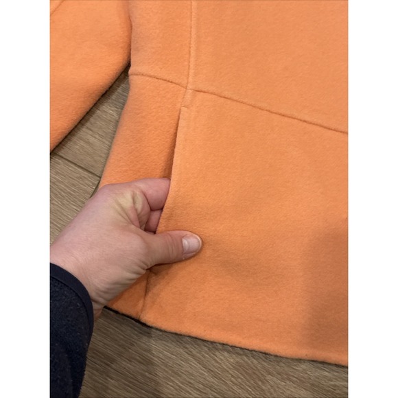 Eileen Fisher Jacket Womens PM Peach Open Front Blazer Wool Cashmere Blend EUC - Picture 5 of 9